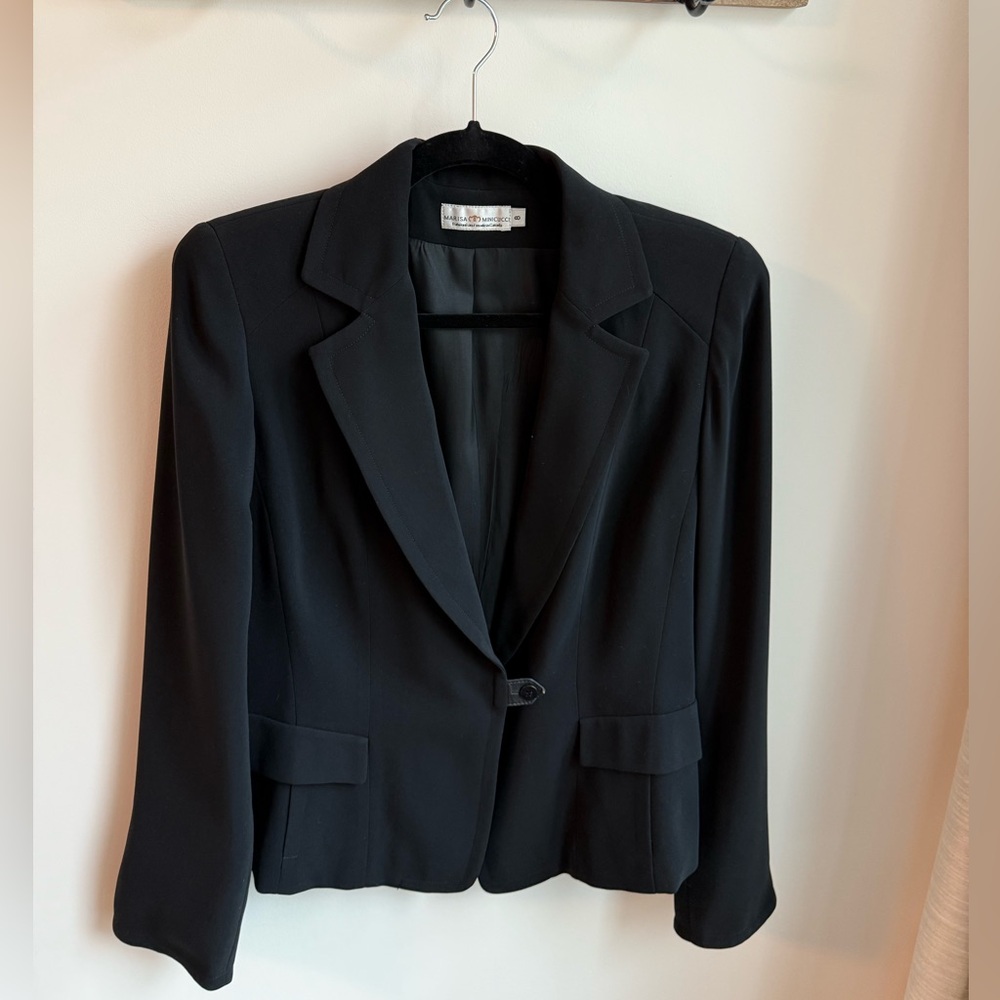 Beautiful luxury brand black cropped jacket size 8